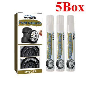 White Waterproof Tire Paint Marker Pen – Permanent Tyre Lettering