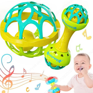 SEO Title: Baby Rattle Toys 0–12 Months – Sensory Educational Toys for Infants
