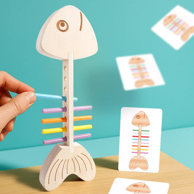 Montessori Wooden Color Matching Game | Balance & Sensory Toy for Kids