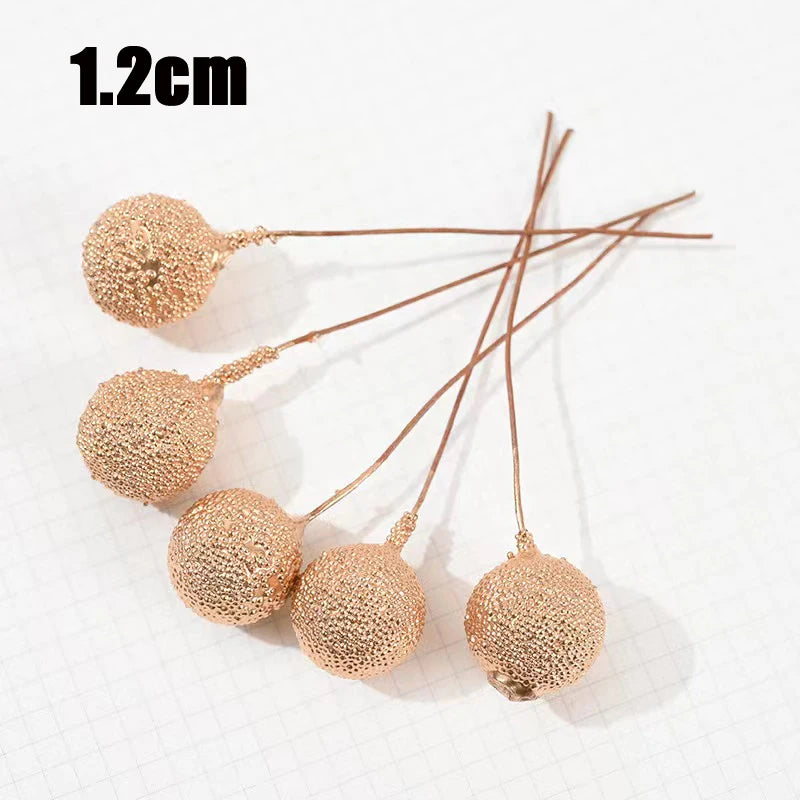 Mini Artificial Red Berries for Christmas Wreaths, DIY Floral Crafts & Home Decor