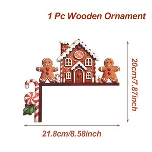 Christmas Door Frame Decor & Wooden Ornaments