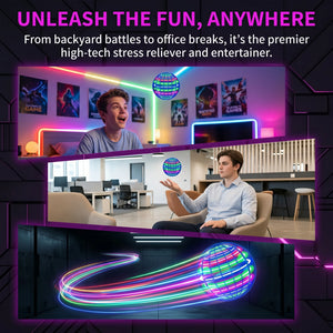 LED Flying Spinner Ball – Hand-Controlled Boomerang Toy