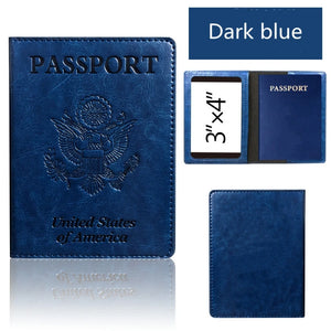 RFID Blocking Passport Holder – Leather Travel Wallet