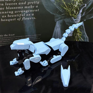3D Printed Mechanical Dog Toy, Movable Robot Dog Figure
