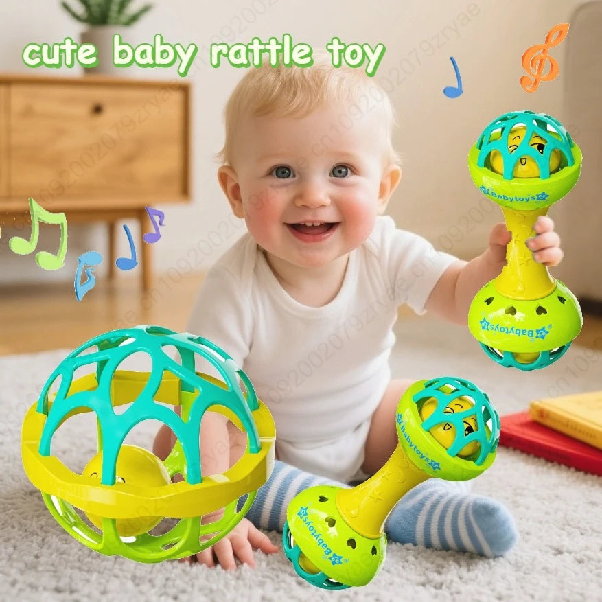 SEO Title: Baby Rattle Toys 0–12 Months – Sensory Educational Toys for Infants