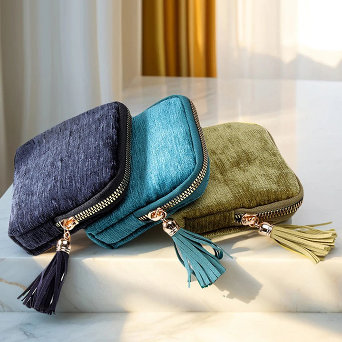 Portable Travel Jewelry Organizer Pouch – Zipper Storage Case