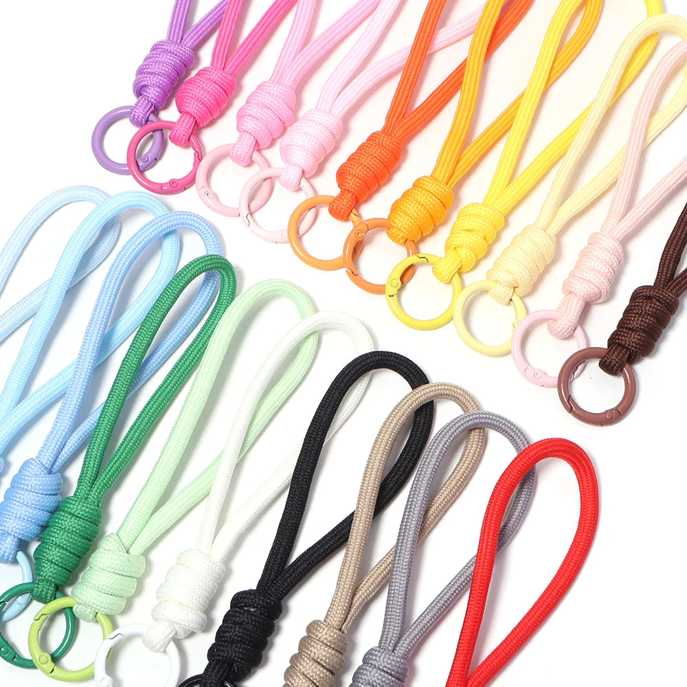 5Pcs Colorful Braided Keychain Lanyard – Anti-Lost Phone & Car Key Strap