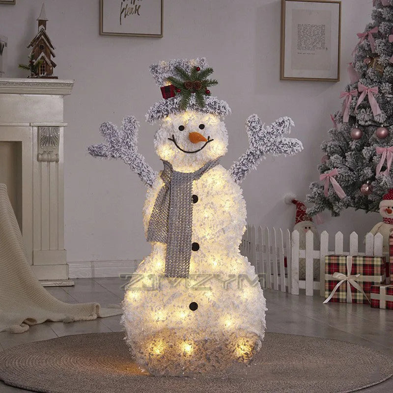 Lighted LED Christmas Snowman Decoration for Home & Garden