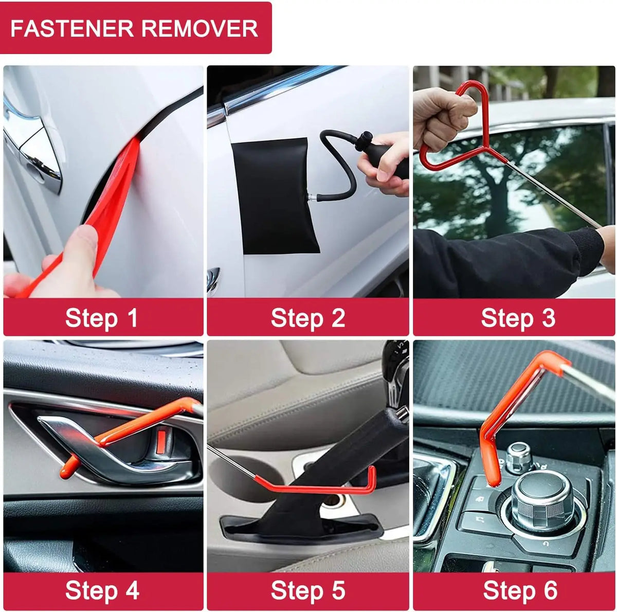 21/18PCS Car Door Tool Kit with Air Wedge Pump & Carrying Bag