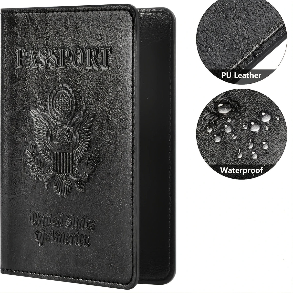 RFID Blocking Passport Holder – Leather Travel Wallet