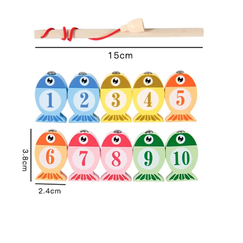 Wooden Fishing Game for Kids | Educational Alphabet & Number Toy