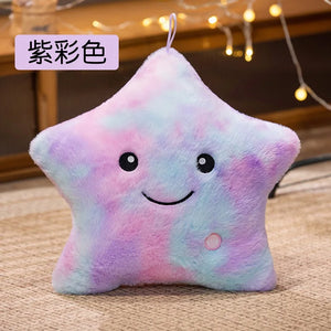 LED Star Plush Toy – Soft Glowing Star Pillow for Kids & Gifts
