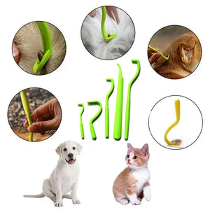 3-Pack Tick Remover Tool – Flea & Tick Tweezers for Dogs and Cats