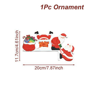 Christmas Door Frame Decor & Wooden Ornaments