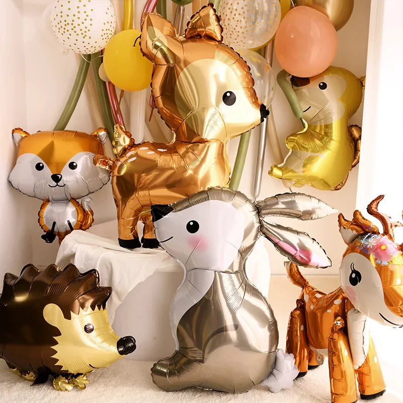 Jungle Safari Deer Foil Balloon – Animal Birthday Party Decorations