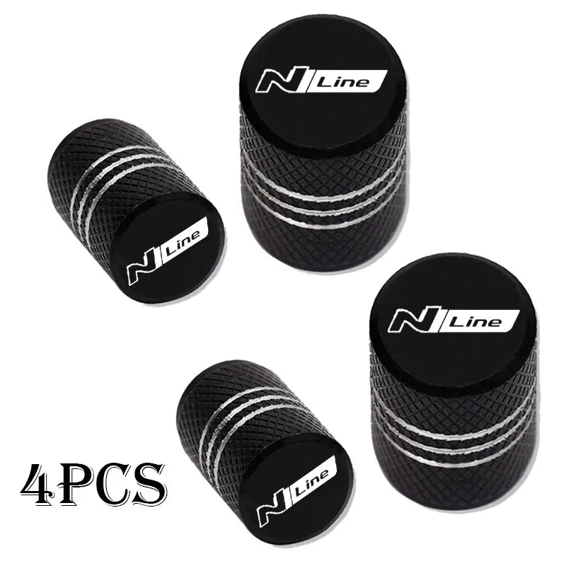 Hyundai N Line Tire Valve Caps – Waterproof Wheel Stem Covers
