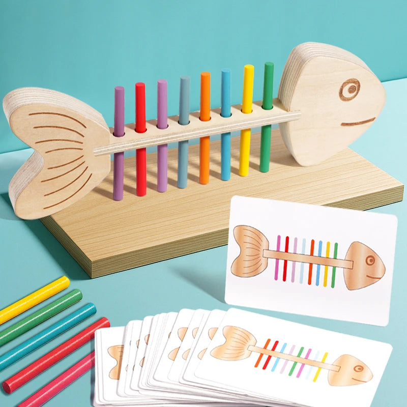 Montessori Wooden Color Matching Game | Balance & Sensory Toy for Kids