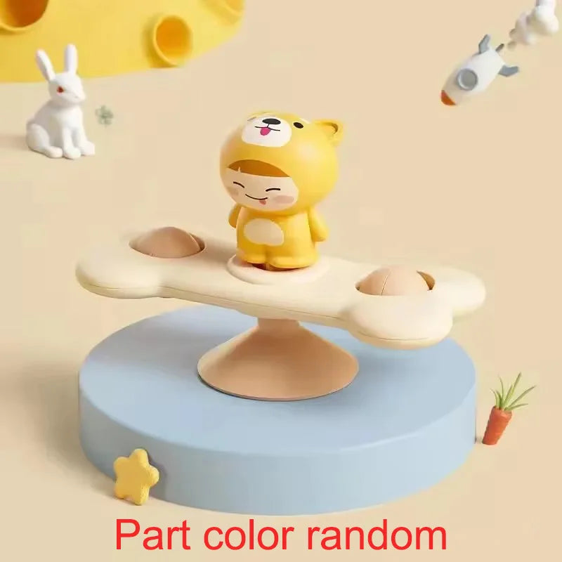 Baby Airplane Suction Spinner Toy – Bath & Sensory Learning Toy