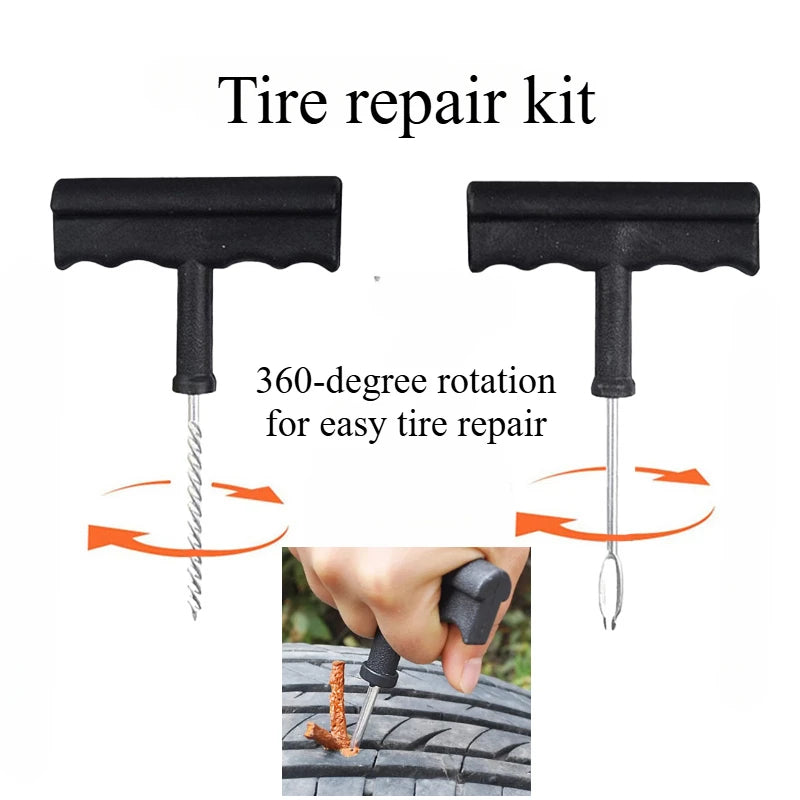 Motorcycle & Car Tire Puncture Repair Kit – Emergency Tool