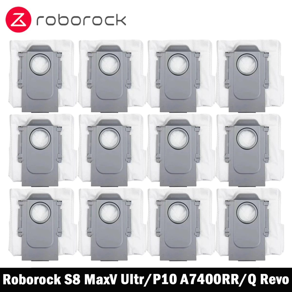 Roborock Robot Vacuum Dust Bags – S8 MaxV Ultra, Q Revo & Saros 10 Compatible