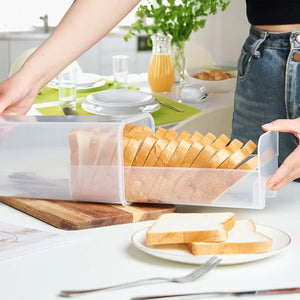 Airtight Bread Storage Container with Lid – Clear Bread Box
