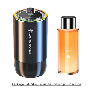 USB Rechargeable Car Air Freshener – LED Aromatherapy Diffuser