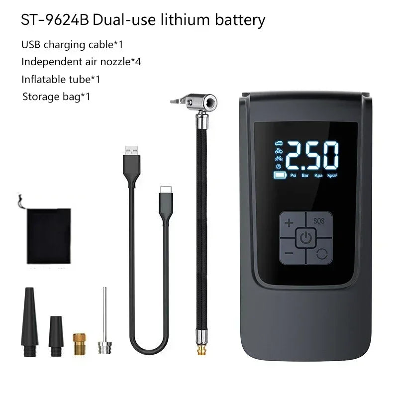 Portable Wireless Tire Inflator – Digital Air Compressor