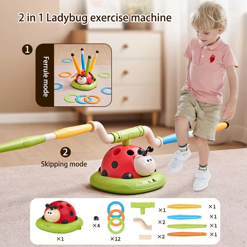 Ladybug Jump Rope Toy – Outdoor Sports Game for Kids
