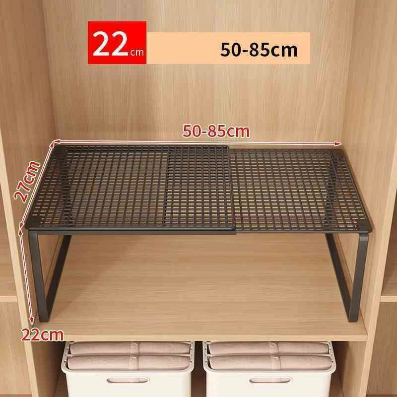 Expandable Closet Shelf – Adjustable Wardrobe Divider Organizer
