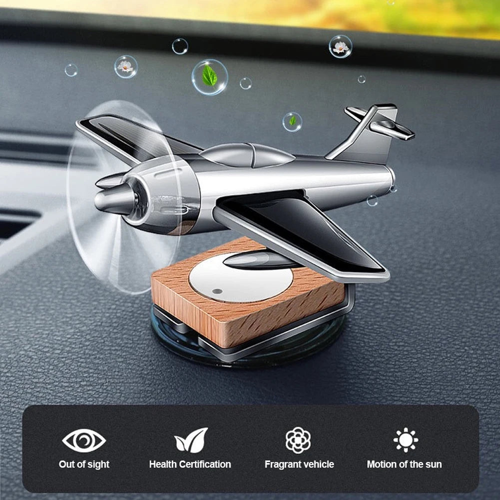 Solar Airplane Car Decor – Center Console Air Freshener