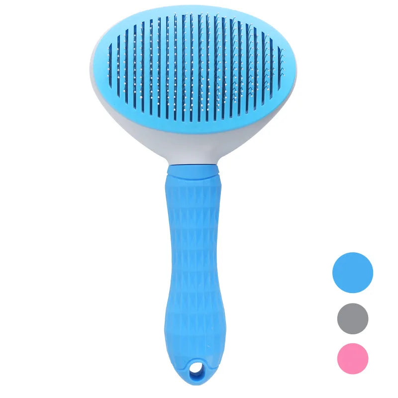 Self-Cleaning Pet Grooming Brush for Cats & Dogs