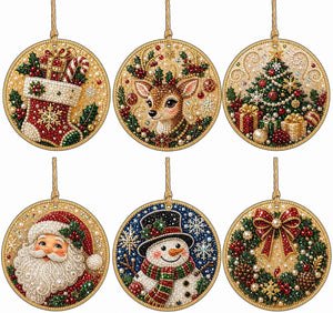 DIY Christmas Diamond Art Wooden Decorations