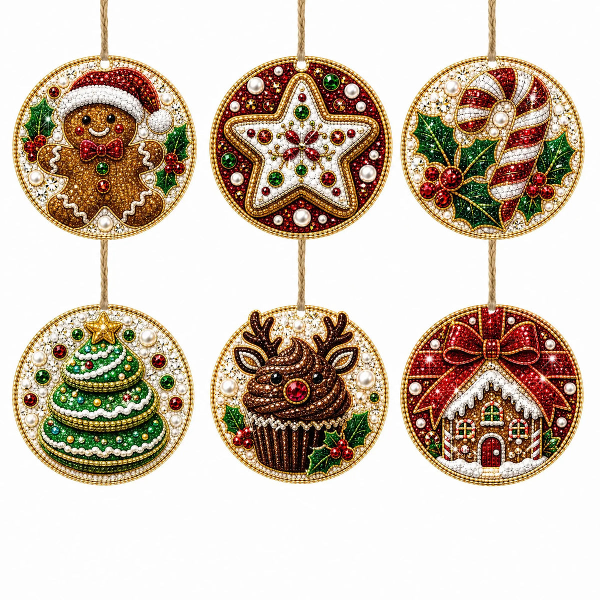 DIY Christmas Diamond Art Wooden Decorations