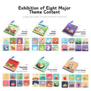Soft Baby Cloth Book Toy | Montessori 3D Sensory & Early Learning Book