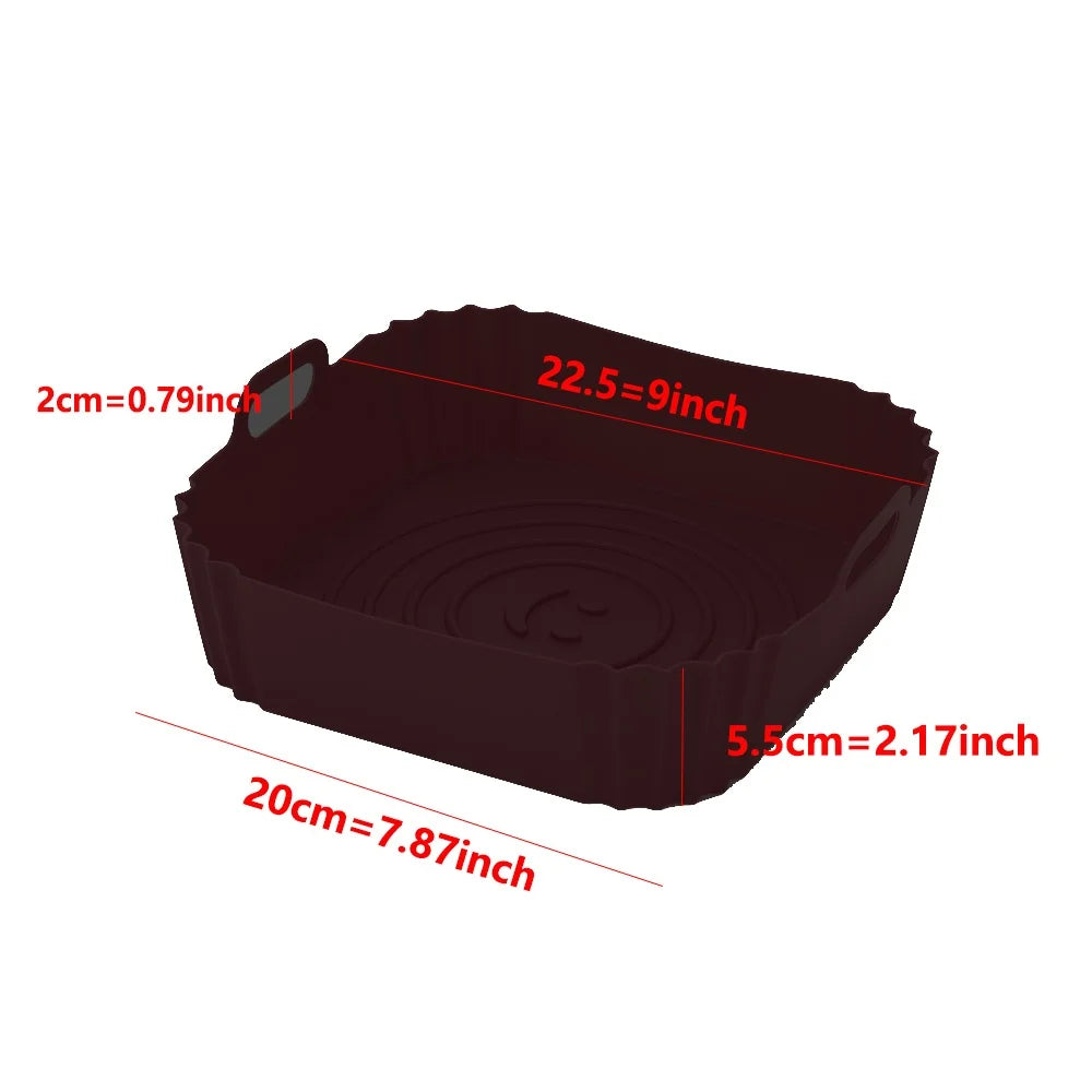 Reusable Silicone Air Fryer Liner – Non-Stick Baking Pan