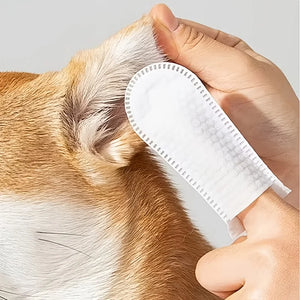 Pet Cleaning Products Ear Cleaning Wipes Ear Care Fingertips Ear Mite Removal Cat and Dog Ear Cleaning Pet Products Pet Towel