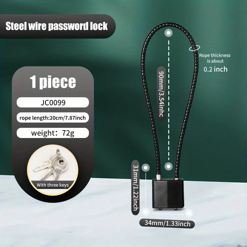 Zinc Alloy Luggage Lock – Travel Suitcase & Backpack Lock
