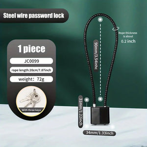 Zinc Alloy Luggage Lock – Travel Suitcase & Backpack Lock