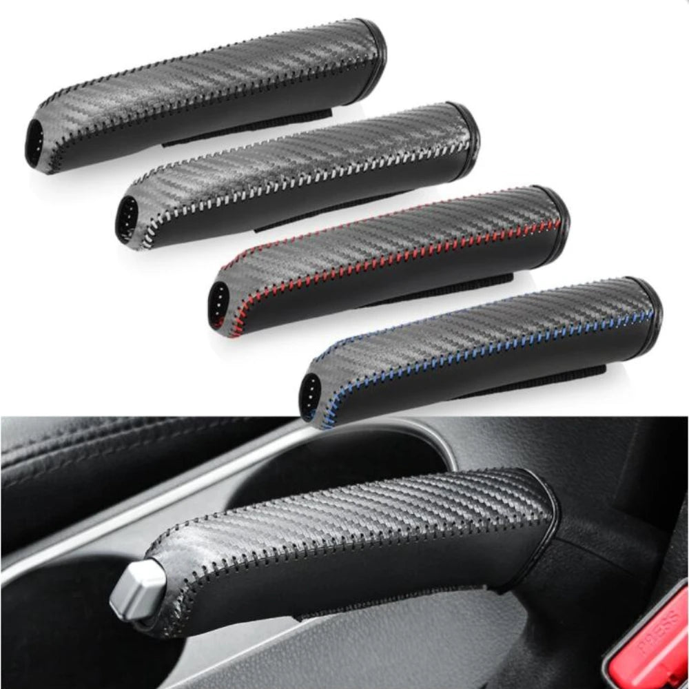 Car Leather Handbrake Cover – Protective Interior Sleeve