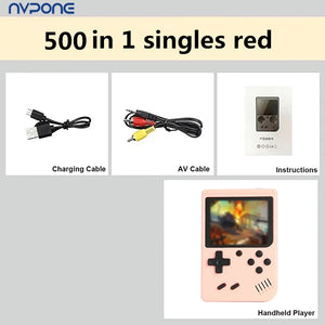 500+ Retro Handheld Game Console – 5-Inch Screen & TV Connectivity