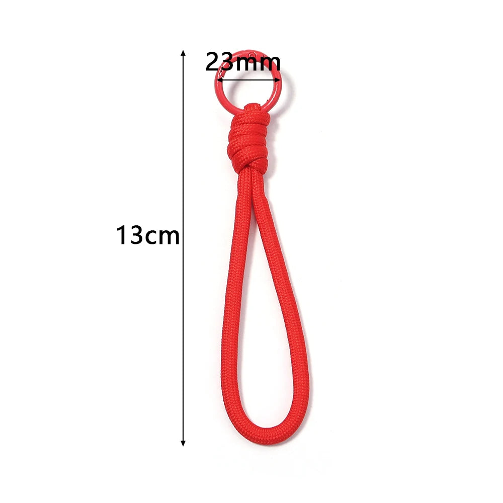 5Pcs Colorful Braided Keychain Lanyard – Anti-Lost Phone & Car Key Strap