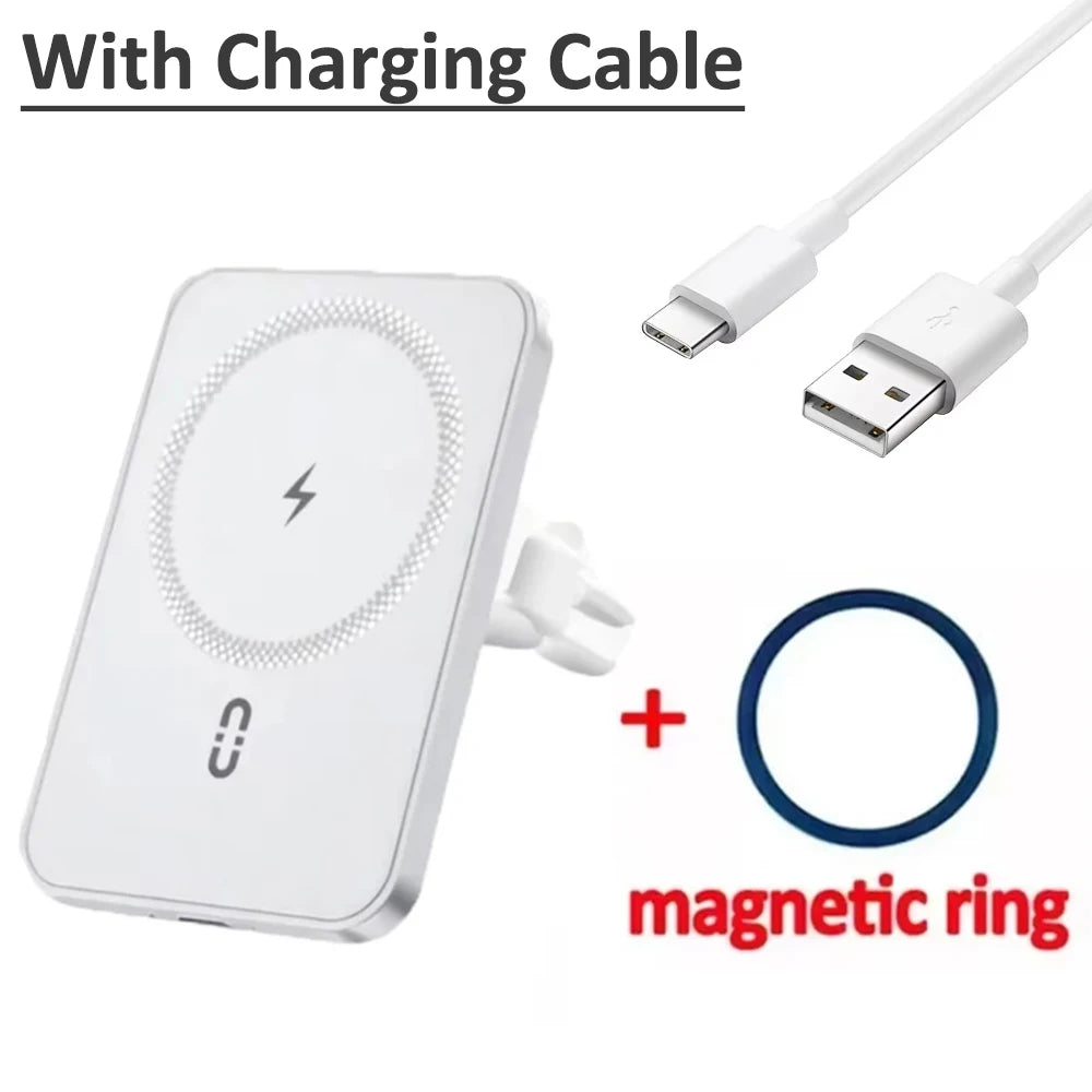 MagSafe Car Phone Holder with Wireless Charger – Magnetic Air Vent Mount