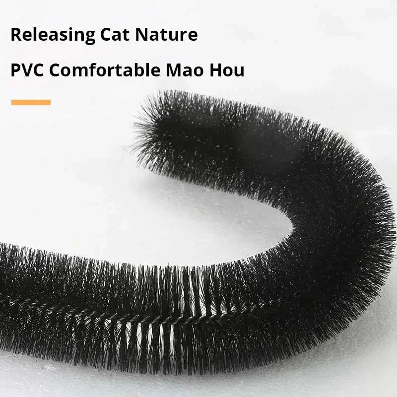 Interactive Cat Grooming Arch – Massage Brush & Scratching Pad Toy