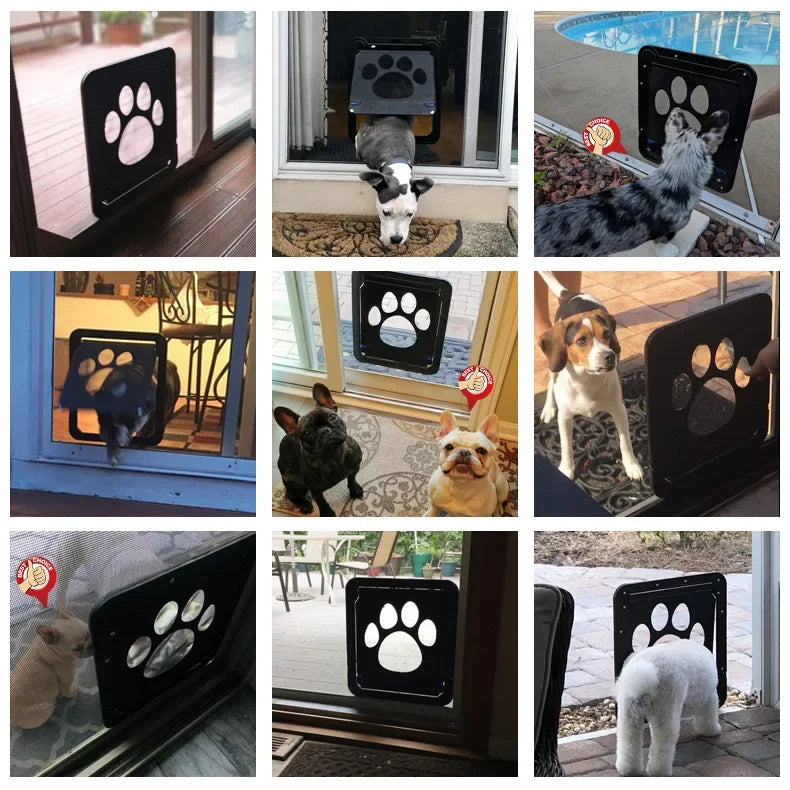 SEO Title: Lockable Magnetic Pet Door for Dogs & Cats – Easy Install