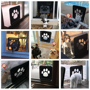 SEO Title: Lockable Magnetic Pet Door for Dogs & Cats – Easy Install