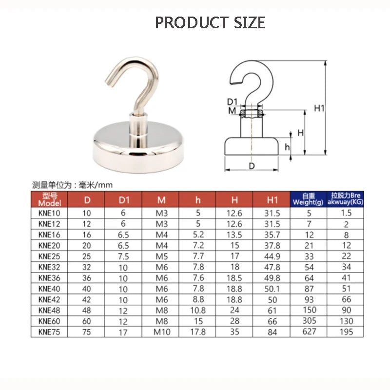 Strong Magnetic Hooks – Multi-Purpose Kitchen & Home Storage