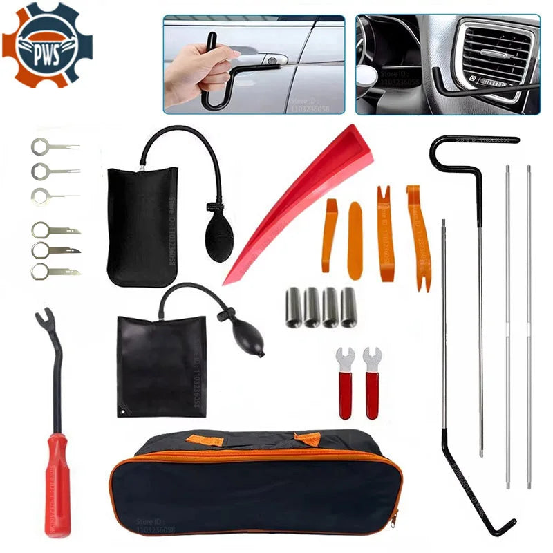 PWS Car Lockout Tool Kit – Door Unlocking Tools & Air Wedge Bag