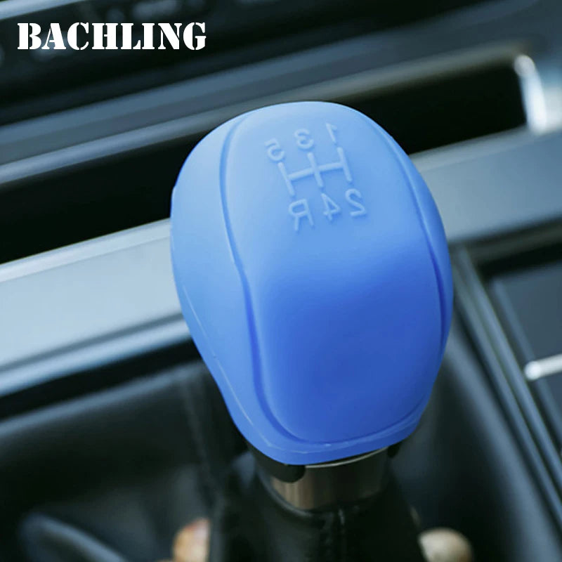 Silicone Gear Shift Knob Cover – Non-Slip 5/6-Speed Car Accessory