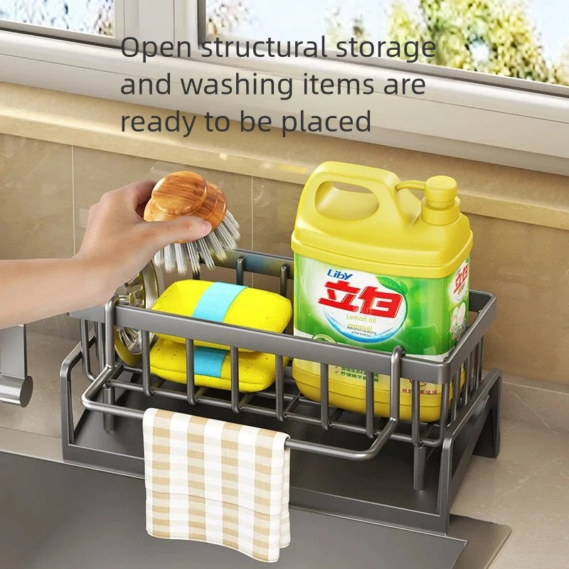 Kitchen Sink Storage Shelf – Spice & Drainage Rack