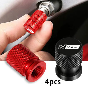 Hyundai N Line Tire Valve Caps – Waterproof Wheel Stem Covers